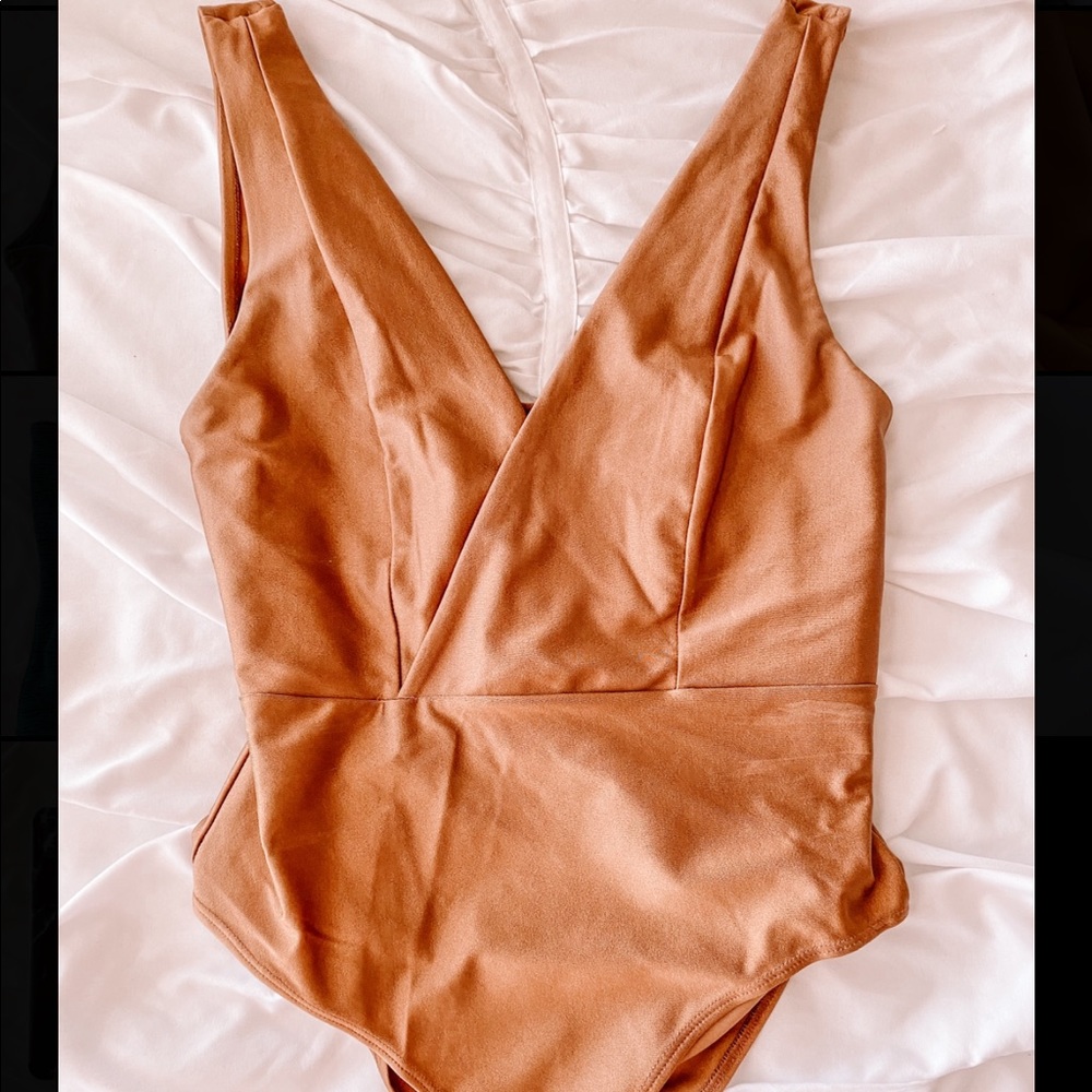 Gold F21 Bodysuit